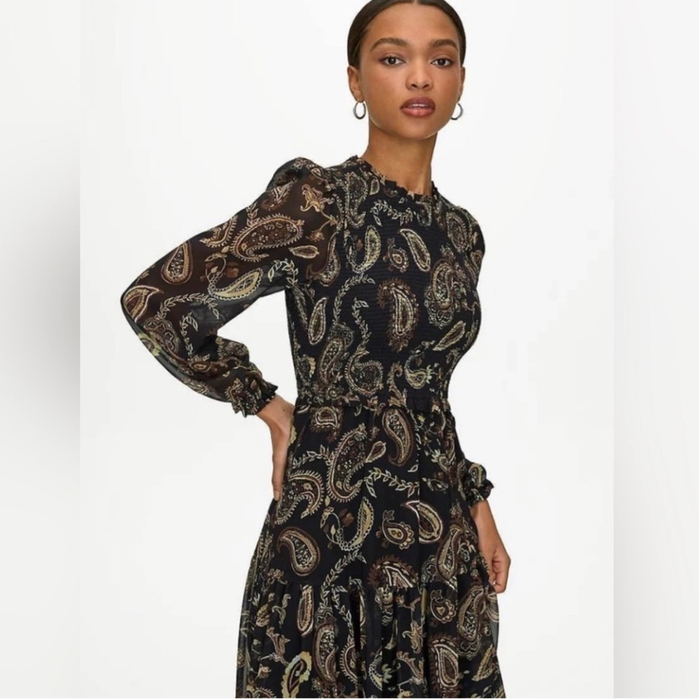 Aritzia Wilfred Rosalyn Ruffle Formal Wedding Guest Fall Dress Sz XXS